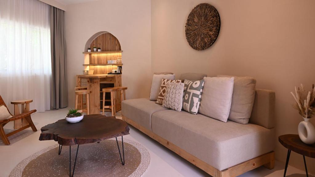 Area soggiorno di Umm Al Quwain Beach Hotel