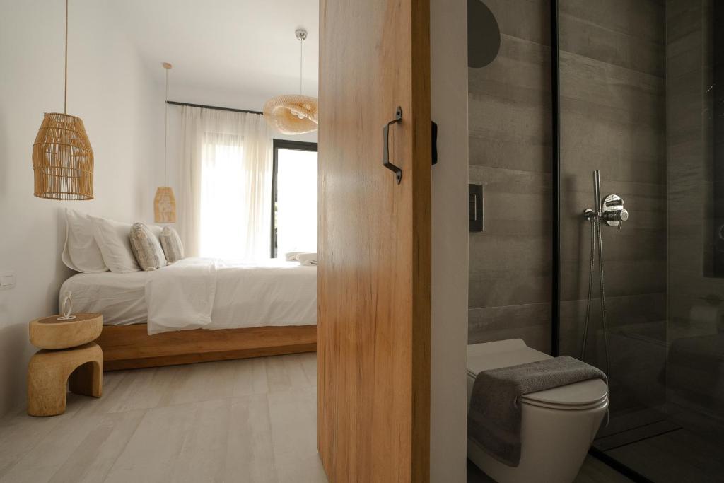 Koupelna v ubytování Athos Guesthouse