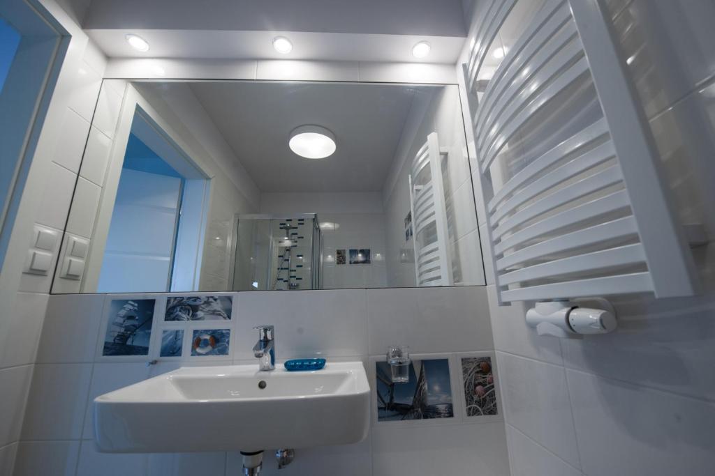 Koupelna v ubytování Lazur Apartamenty Domki