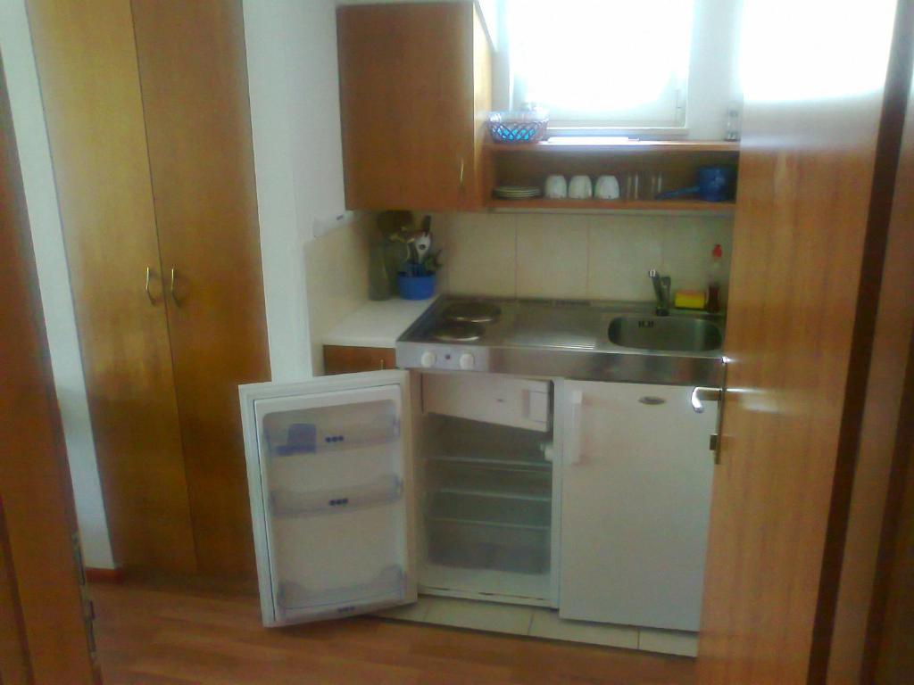 Kuchyň nebo kuchyňský kout v ubytování Apartments Silvana