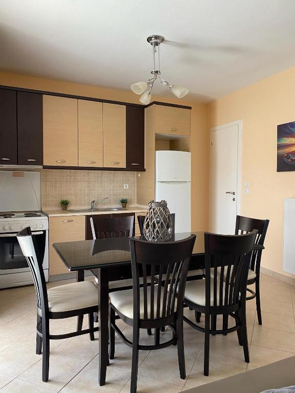 Kuchyň nebo kuchyňský kout v ubytování Kap's appartment (1)