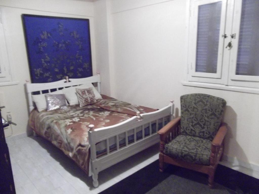 Postel nebo postele na pokoji v ubytování Cosy apartment in AlNakheel beach Alexandria kilo 21 شقه رائعه بشاطىء النخيل الكيلو