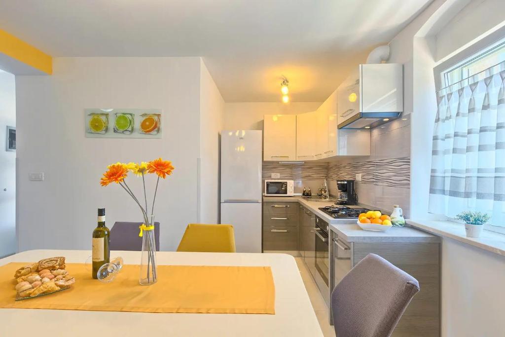 Kuchyň nebo kuchyňský kout v ubytování Apartment Viola ,2019