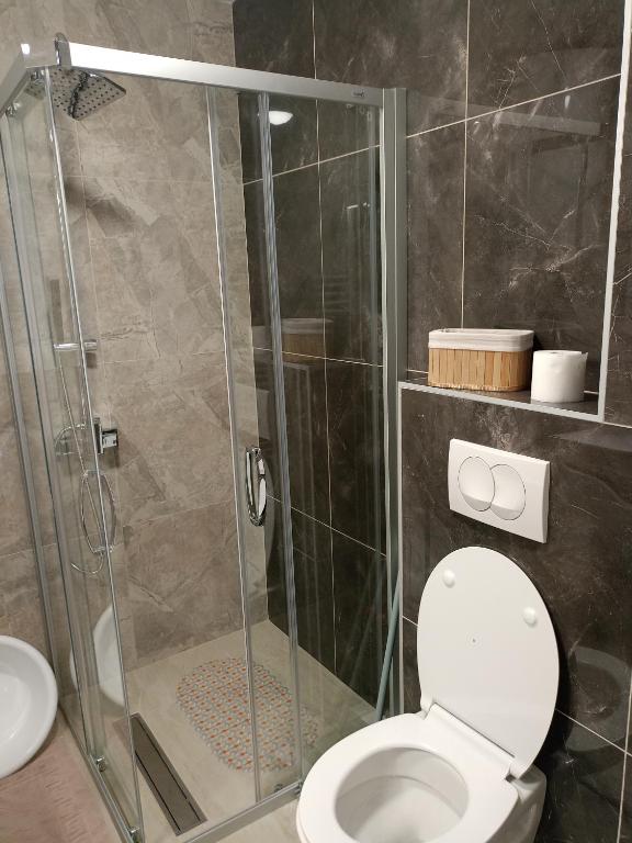 Koupelna v ubytování Apartman Emilija