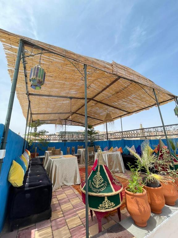 Balkón nebo terasa v ubytování Riad Blue Oasis