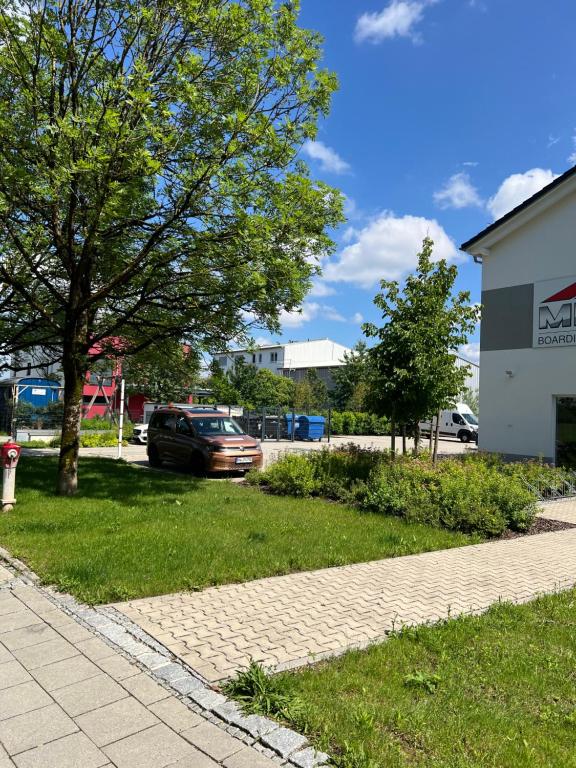 Budova, kde se aparthotel nachází