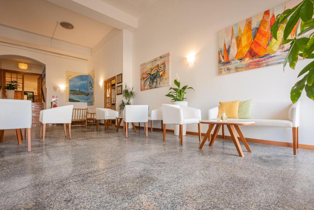 Posezení v ubytování Hotel Il Gabbiano