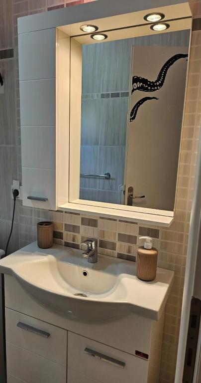 Koupelna v ubytování KRAKEN Apartment