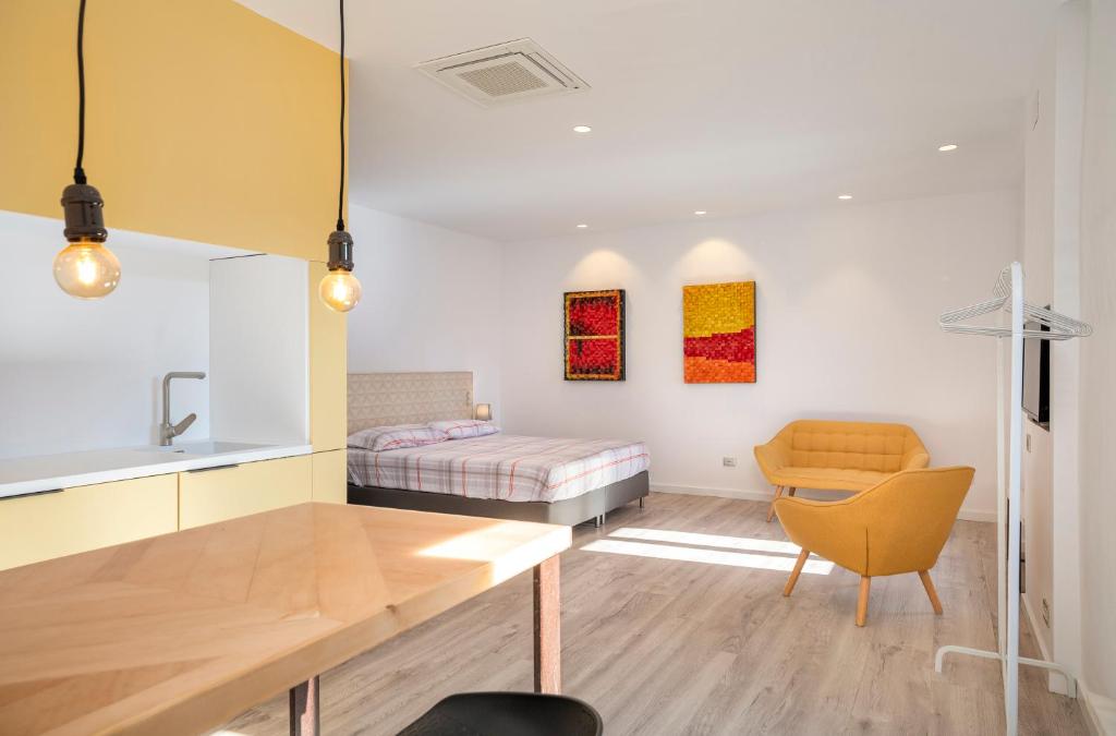 Posezení v ubytování Bonaire Suites