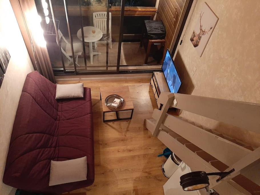 Posezení v ubytování Appartement duplex et terrasse superbe vue avec garage