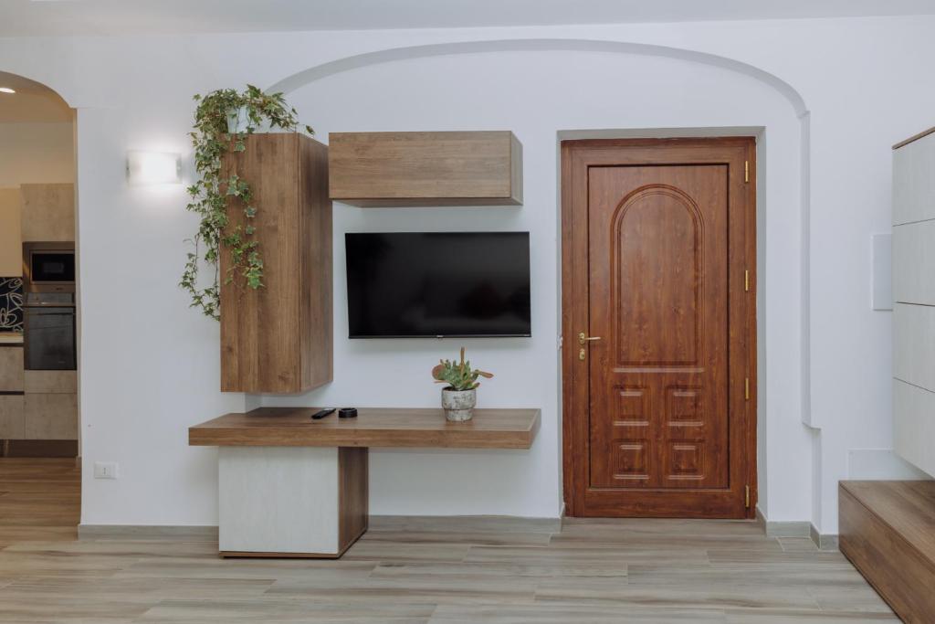 TV a/nebo společenská místnost v ubytování Modianus Suite