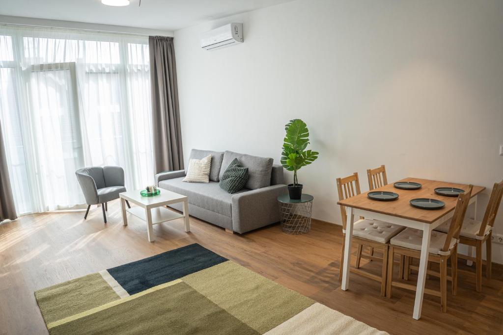 Posezení v ubytování DIAMOND Luxury Apartments