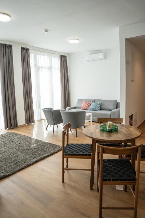 Posezení v ubytování DIAMOND Luxury Apartments