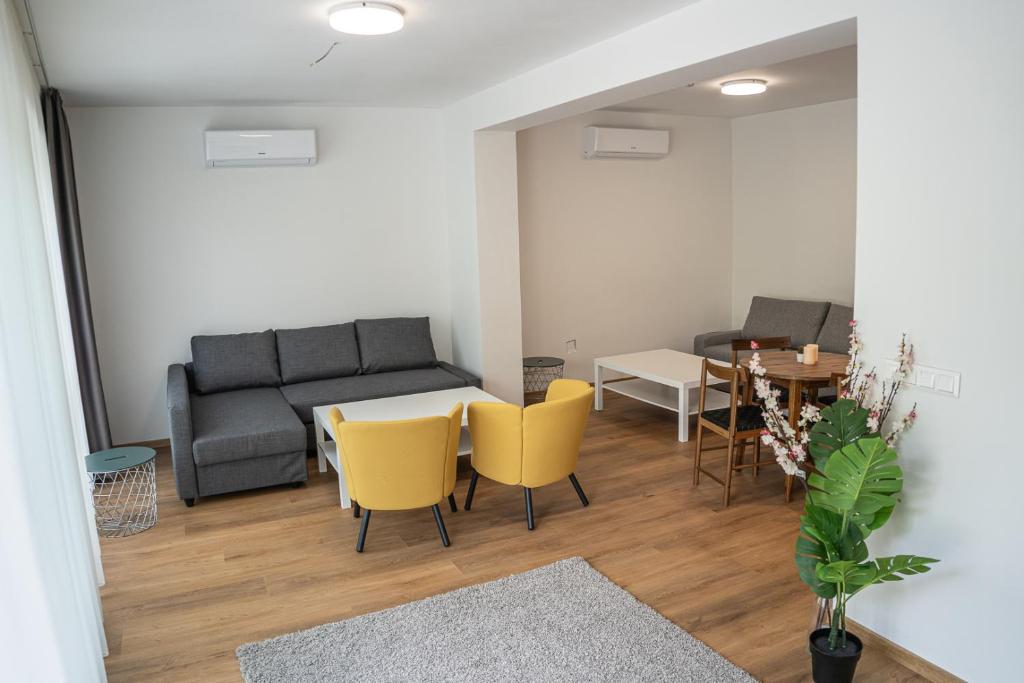 Posezení v ubytování DIAMOND Luxury Apartments