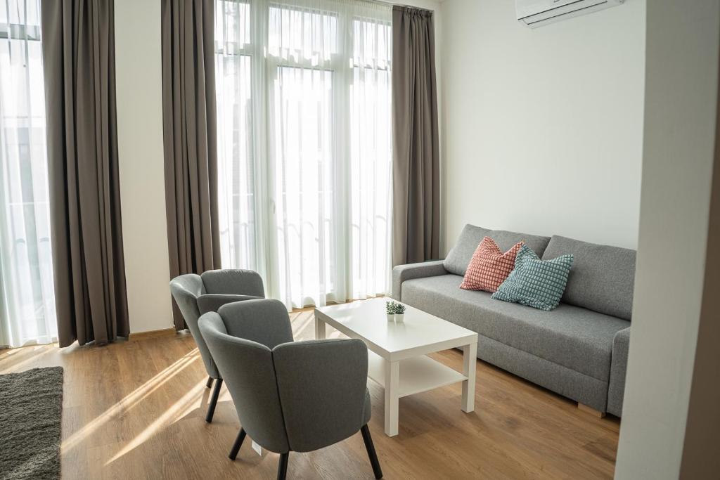 Posezení v ubytování DIAMOND Luxury Apartments
