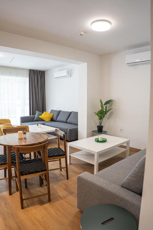 Posezení v ubytování DIAMOND Luxury Apartments