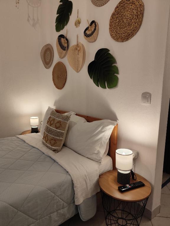 Postel nebo postele na pokoji v ubytování Mana mia Seaside Apartments