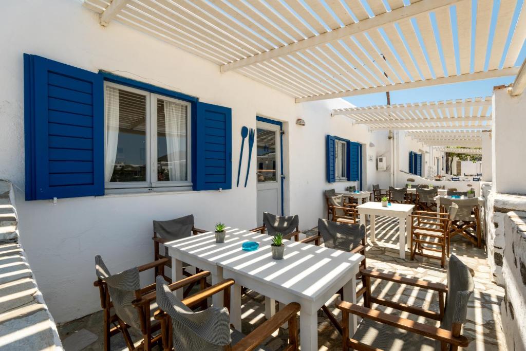 Balkón nebo terasa v ubytování Naoussa Hotel Paros by Booking Kottas