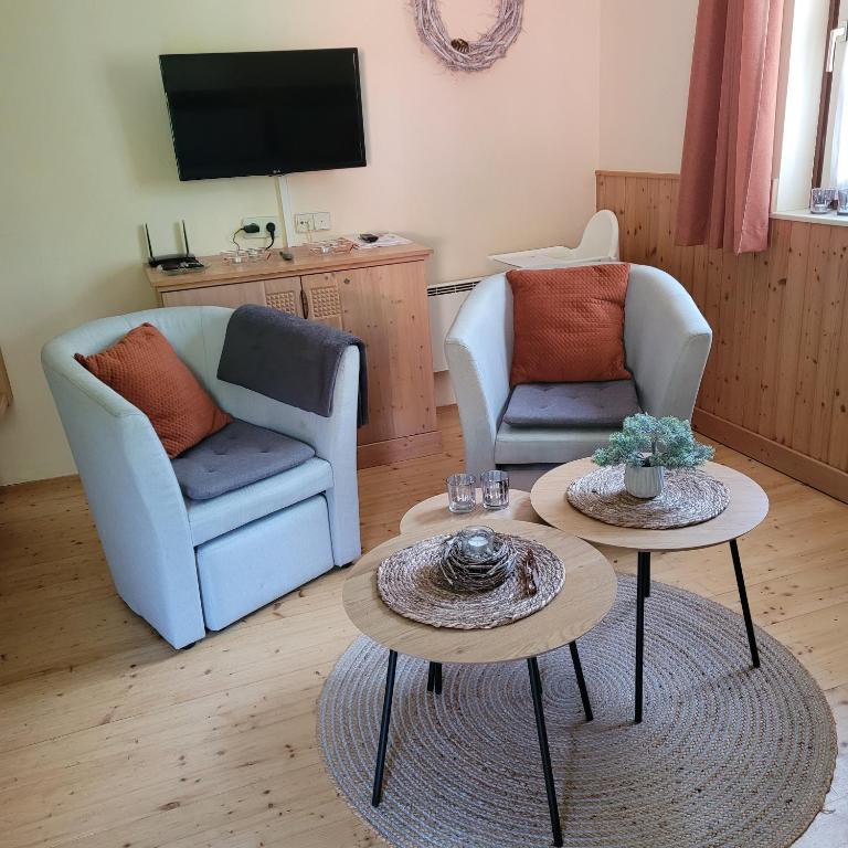 TV a/nebo společenská místnost v ubytování Haus Waldviertel am Herrensee