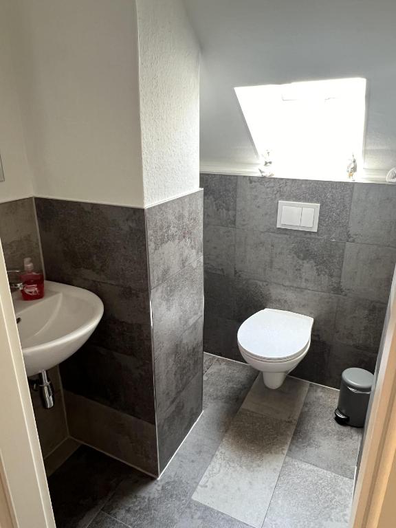 Koupelna v ubytování Studio Apartment Frühauf Geithain