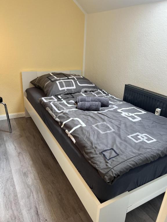 Postel nebo postele na pokoji v ubytování Studio Apartment Frühauf Geithain