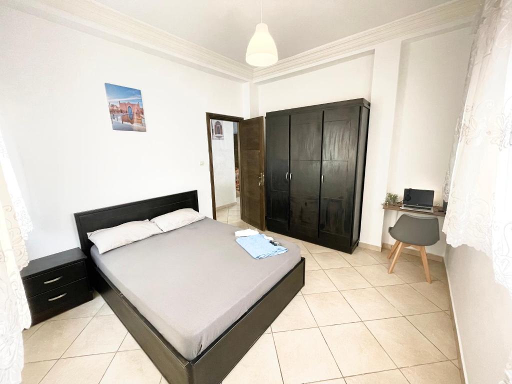 Postel nebo postele na pokoji v ubytování Azur by Azur spacieux, emplacement idéal et proche de la plage