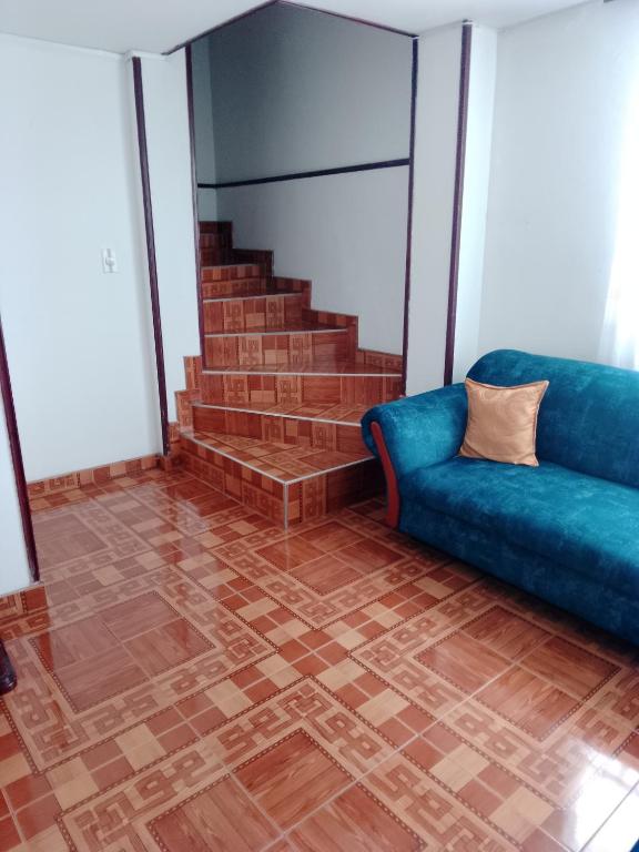 Posezení v ubytování Habitaciones C&S Bogotá