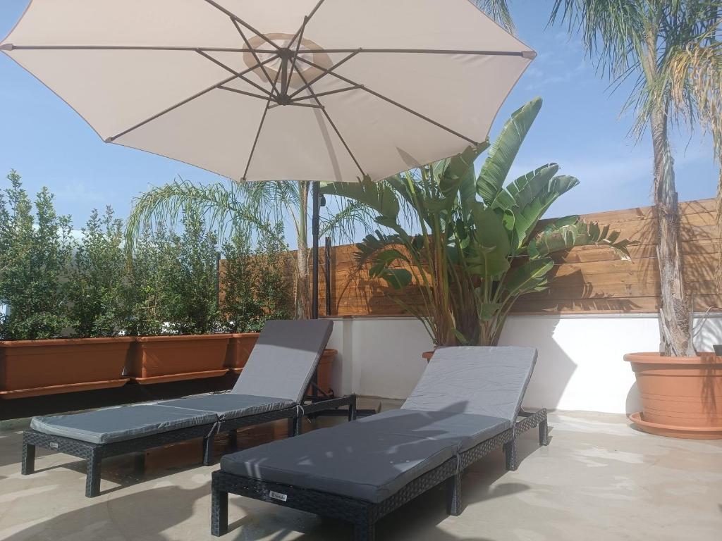 A balcony or terrace at B&B Villa Lidia