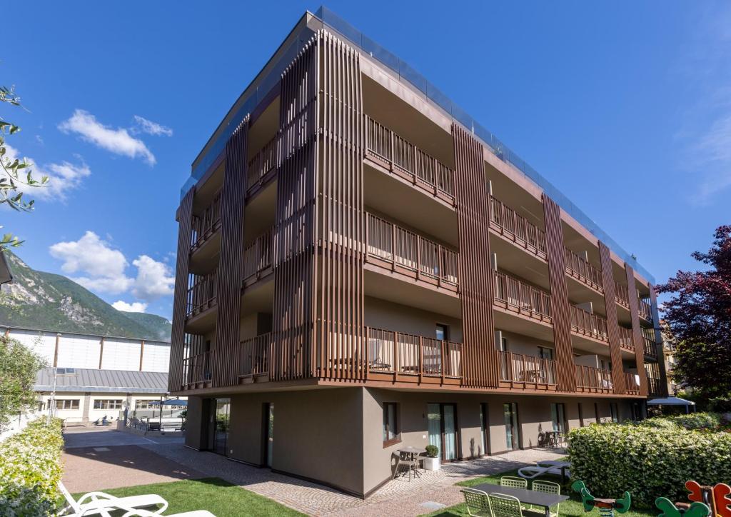 Budova, kde se aparthotel nachází