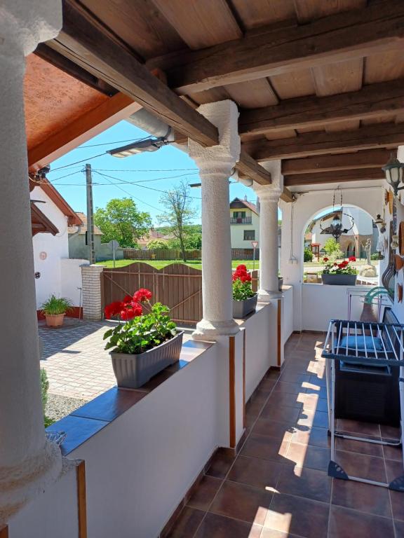 Balkon lub taras w obiekcie Harmony Vendégház Egerszalók