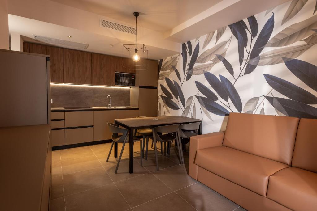 Kuchyň nebo kuchyňský kout v ubytování Residence Paradise