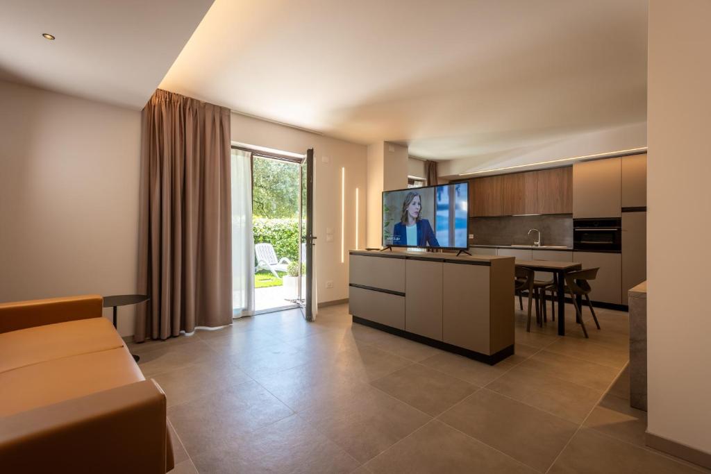 Kuchyň nebo kuchyňský kout v ubytování Residence Paradise