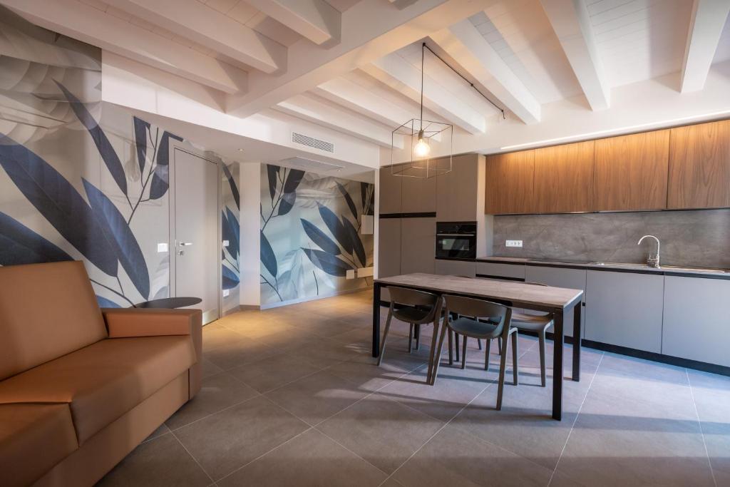 Kuchyň nebo kuchyňský kout v ubytování Residence Paradise