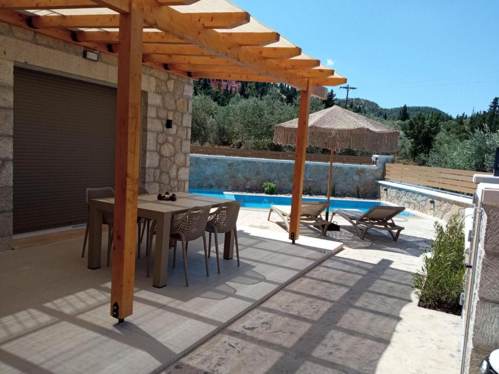 Bazén v ubytovaní Zephyros Villas - Agios Nikitas alebo v jeho blízkosti