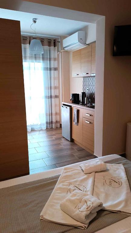 Kuchyňa alebo kuchynka v ubytovaní Athos Thea Luxury Rooms