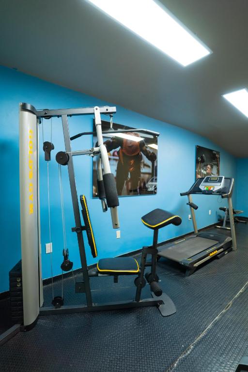 Fitness centrum a/nebo fitness zařízení v ubytování Hotel Suites Corazón Mexicano