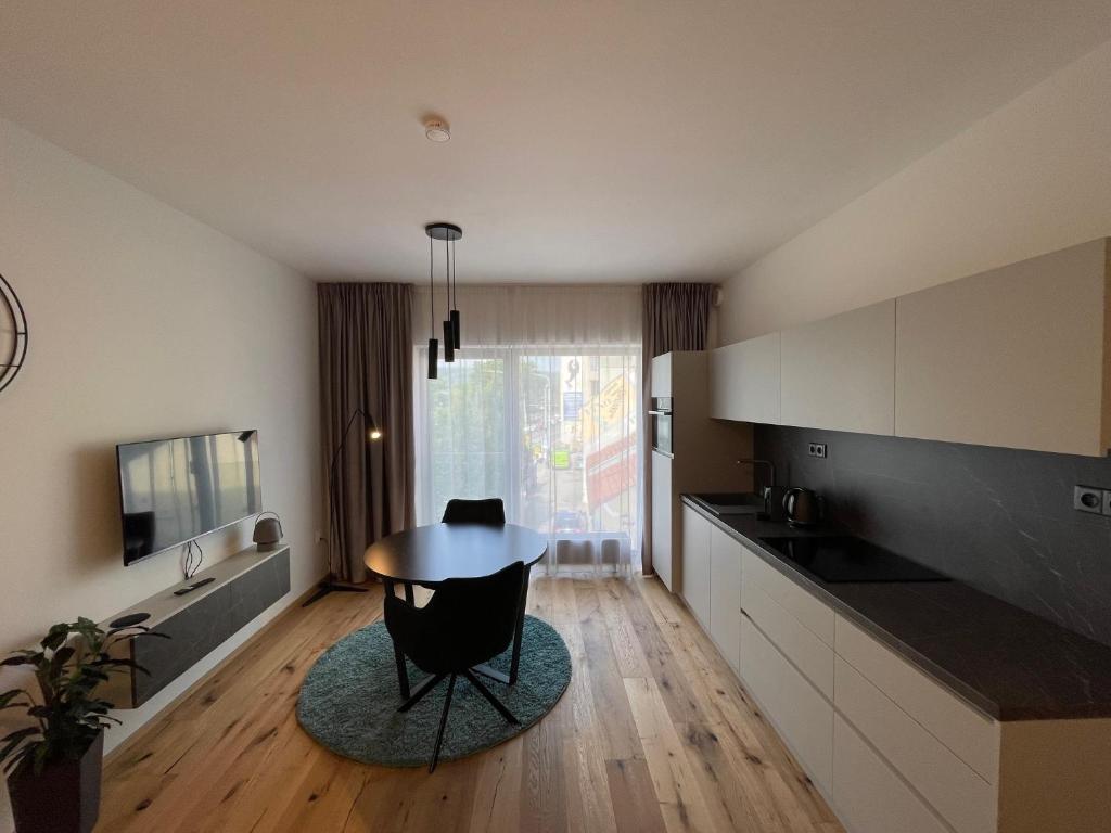 TV a/nebo společenská místnost v ubytování H52 Apartments