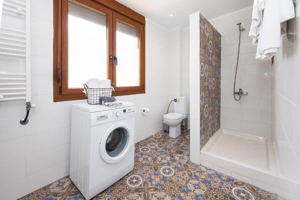 Koupelna v ubytování Kallikratia Suites 3
