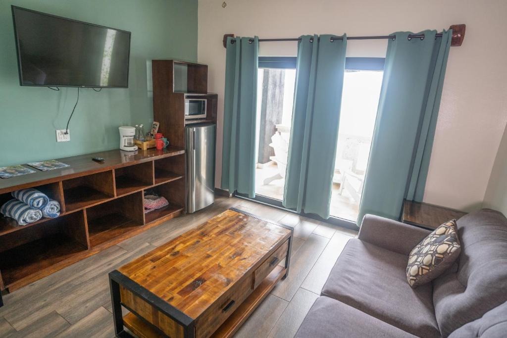 TV a/nebo společenská místnost v ubytování Brisas Del Mar Beach + Dive Resort