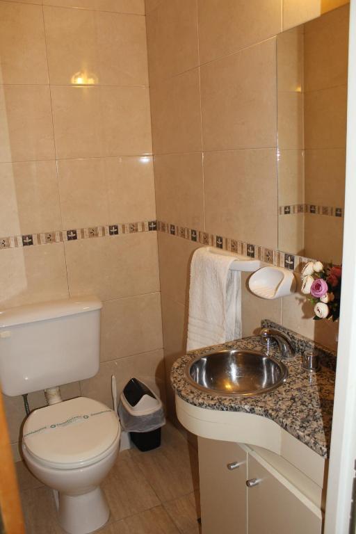 Koupelna v ubytování Diez ApartHotel