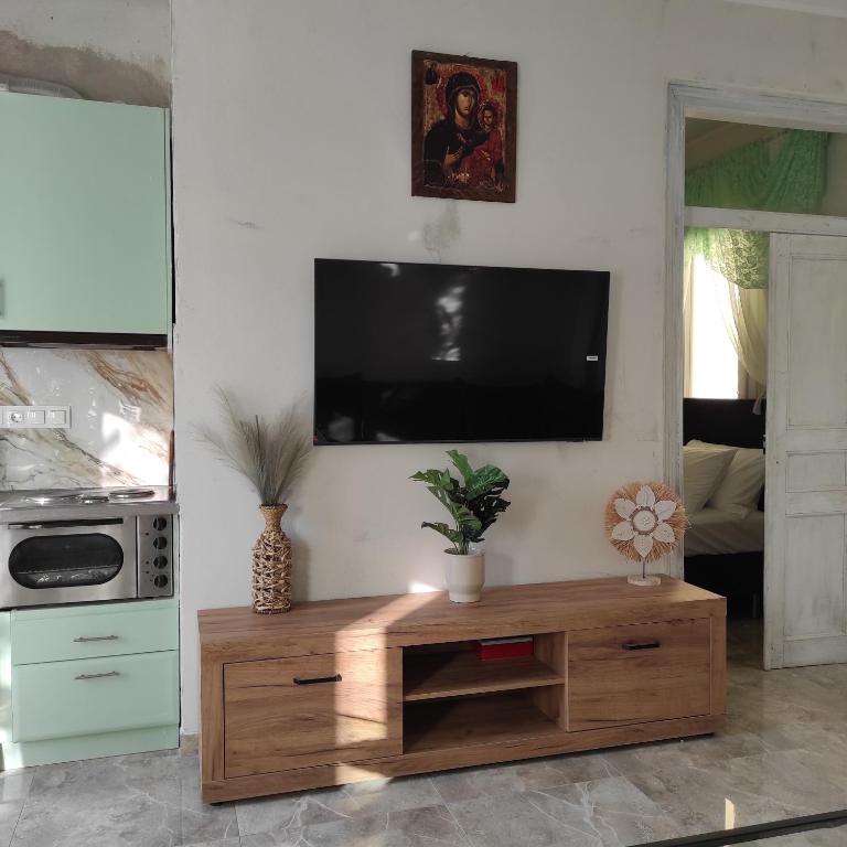 Kuchyň nebo kuchyňský kout v ubytování Pantanassa House