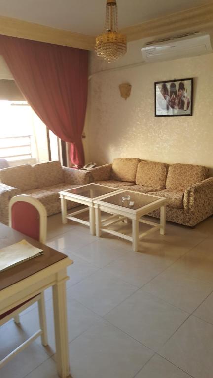 Posezení v ubytování Al Khaleej Hotel Apartments
