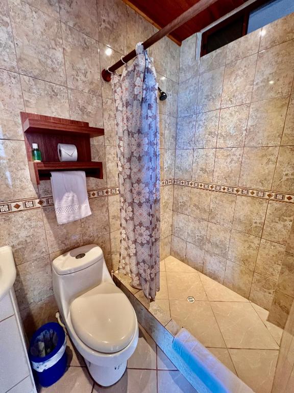 Koupelna v ubytování Hotel Sierra Negra