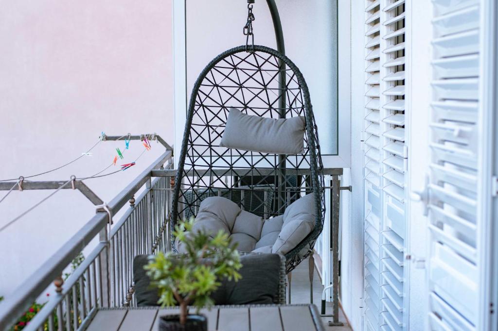 Balkón alebo terasa v ubytovaní Studio Apartment Mandic