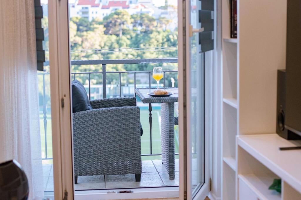 Balkón alebo terasa v ubytovaní Studio Apartment Mandic