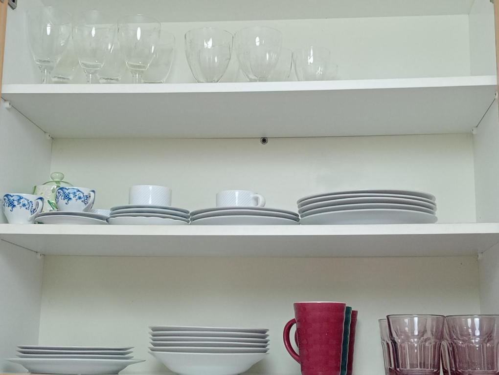 Kuchyň nebo kuchyňský kout v ubytování Tatiana`s apartments