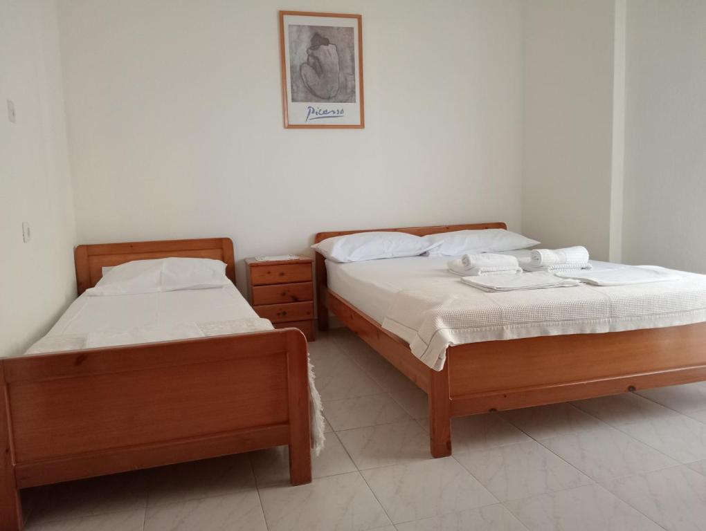 Postel nebo postele na pokoji v ubytování Tatiana`s apartments