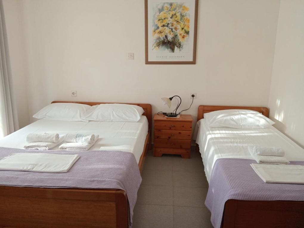 Postel nebo postele na pokoji v ubytování Tatiana`s apartments