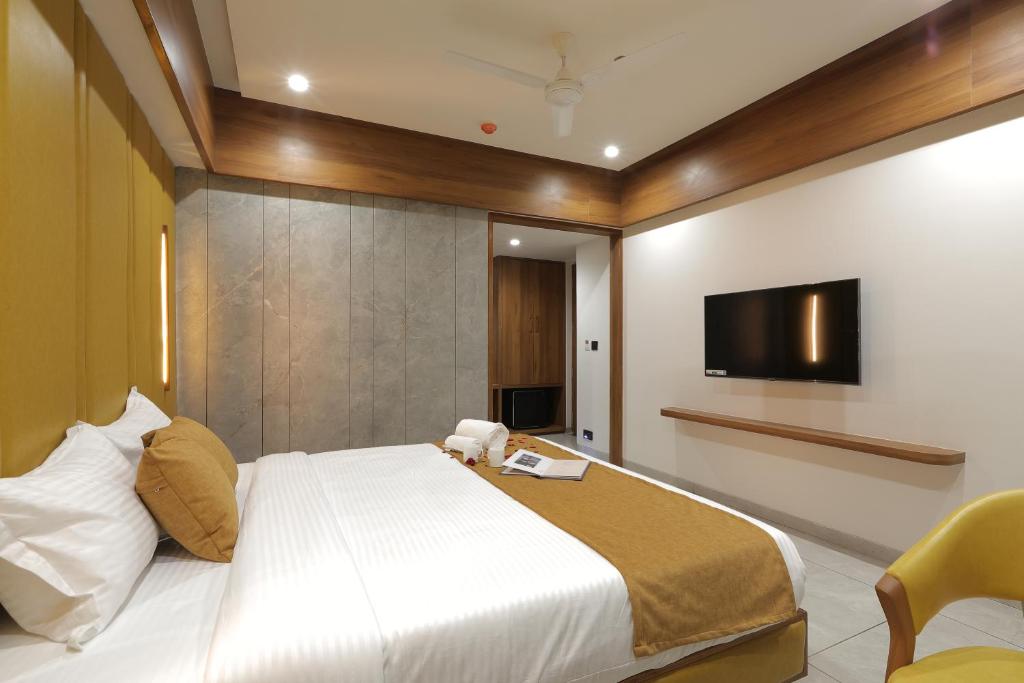 Postel nebo postele na pokoji v ubytování Plenteous Inn