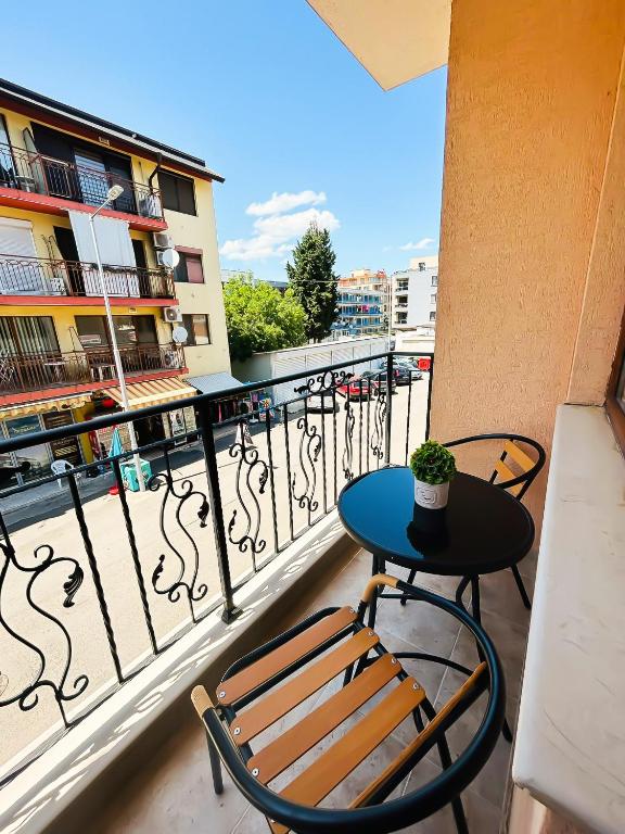 Balkón nebo terasa v ubytování Family Hotel Helios